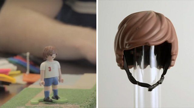 Lego hair online bike helmet