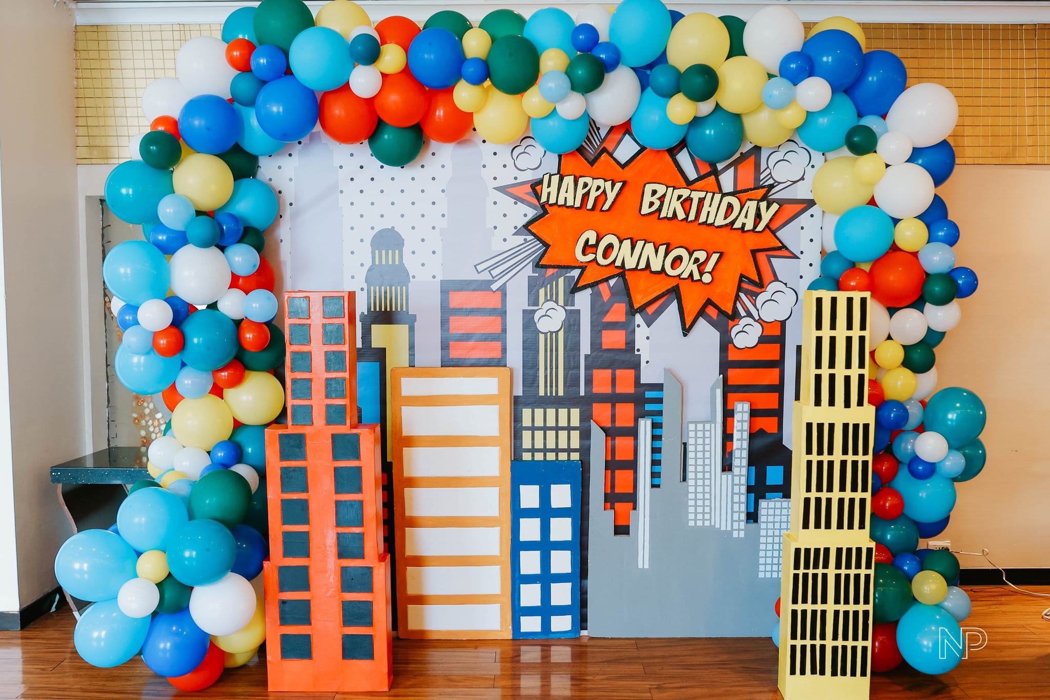 Marvel-themed birthday cake