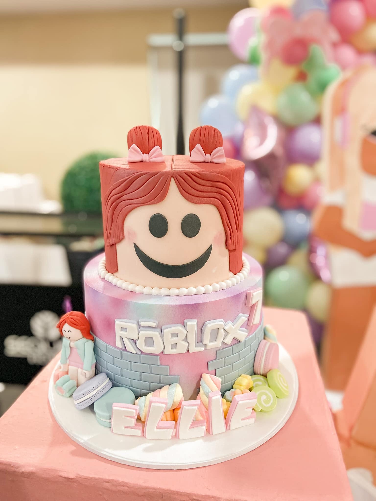 Roblox-themed birthday cake