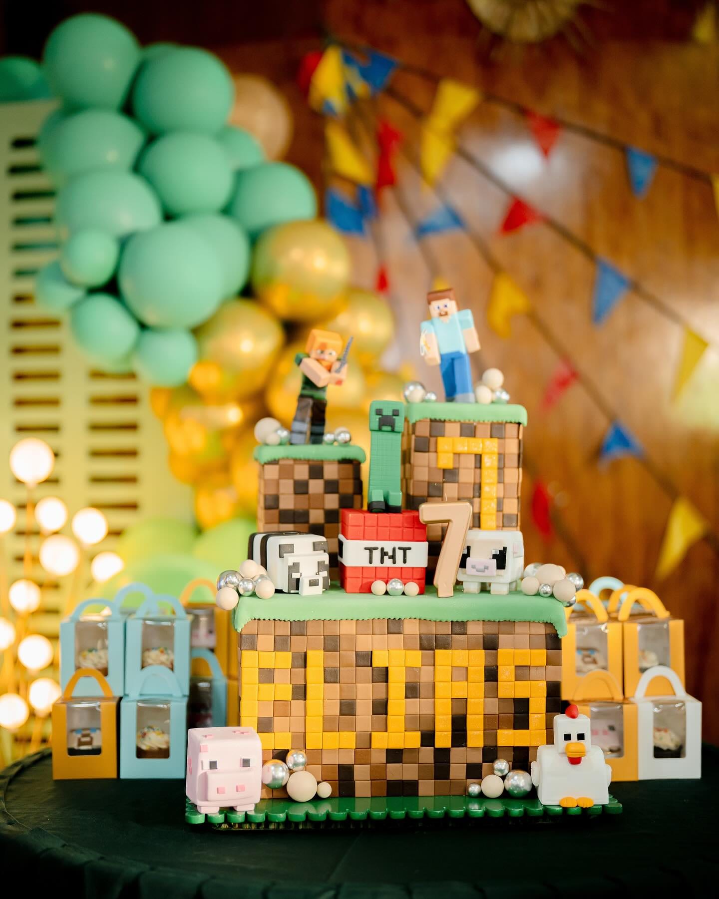 Minecraft-themed party for kids