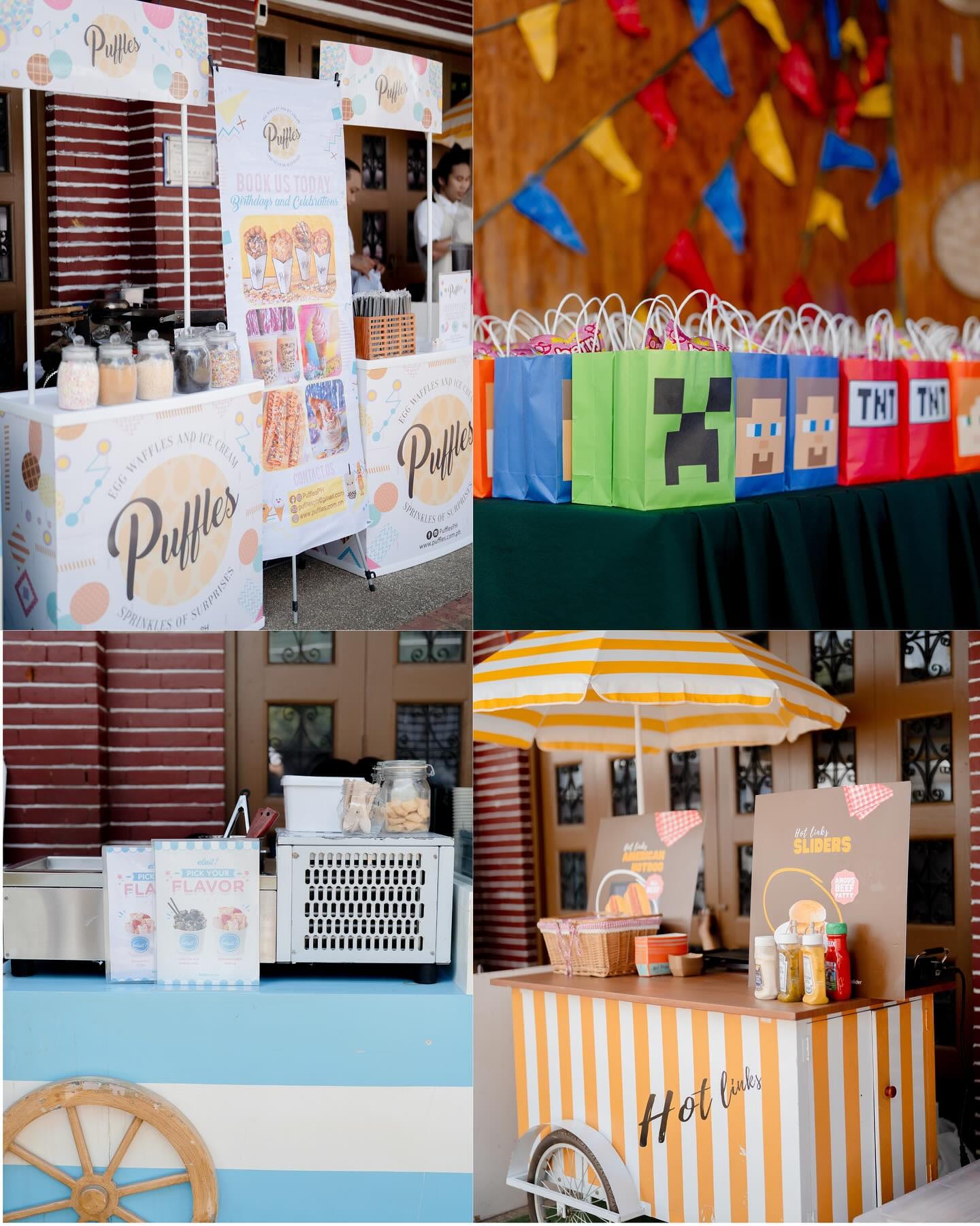 Minecraft-themed party for kids