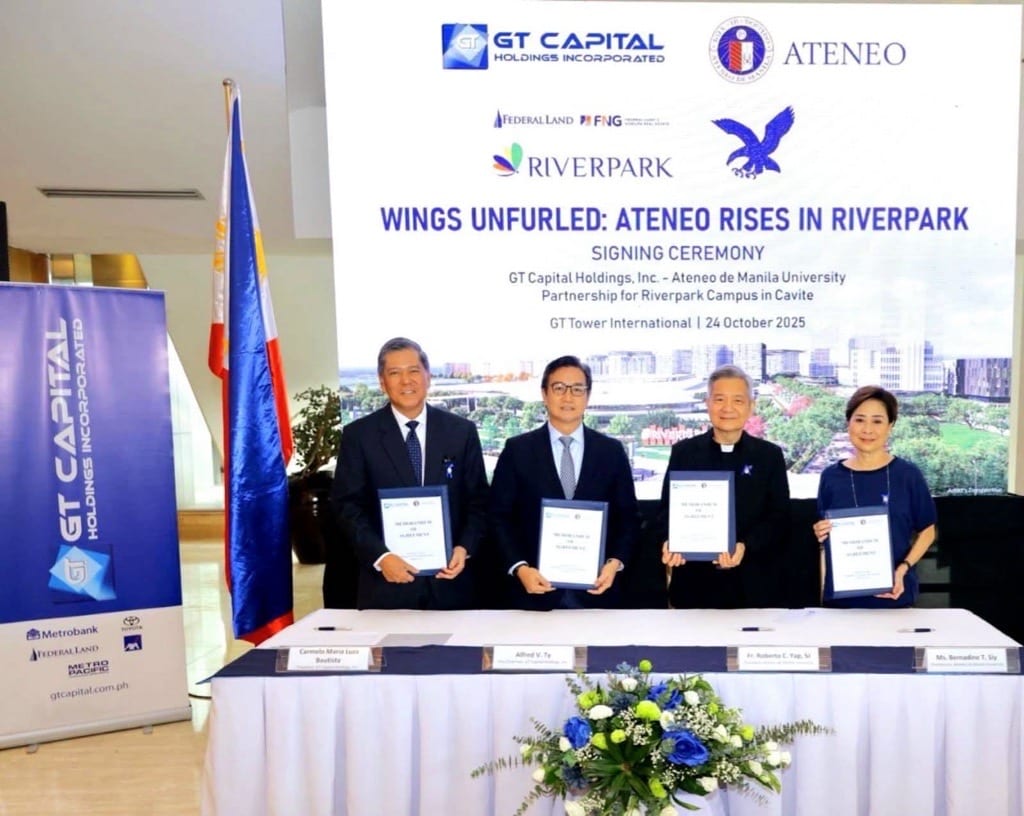 signing ceremony of the Memorandum of Agreement (MOA) between Ateneo de Manila University and GT Capital Holdings, Inc.