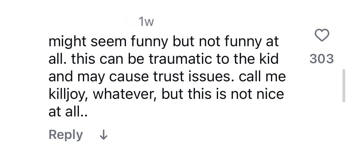 Instagram comment