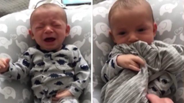 See Dad's Secret Weapon To Calm His Crying Baby When Mom Is Away