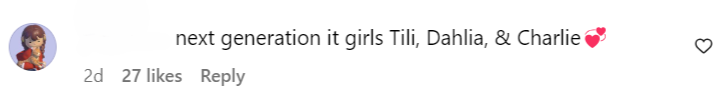Netizen's comment on Georgina Wilson's post about her daughter's birthday.