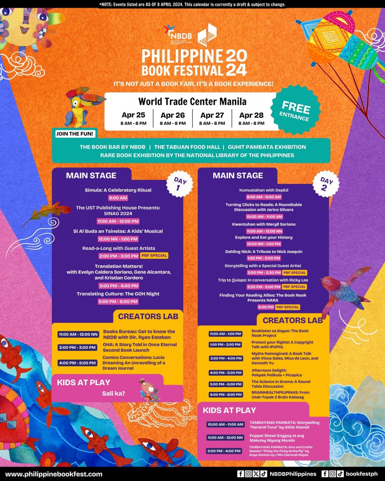 Philippine Book Festival kids activities