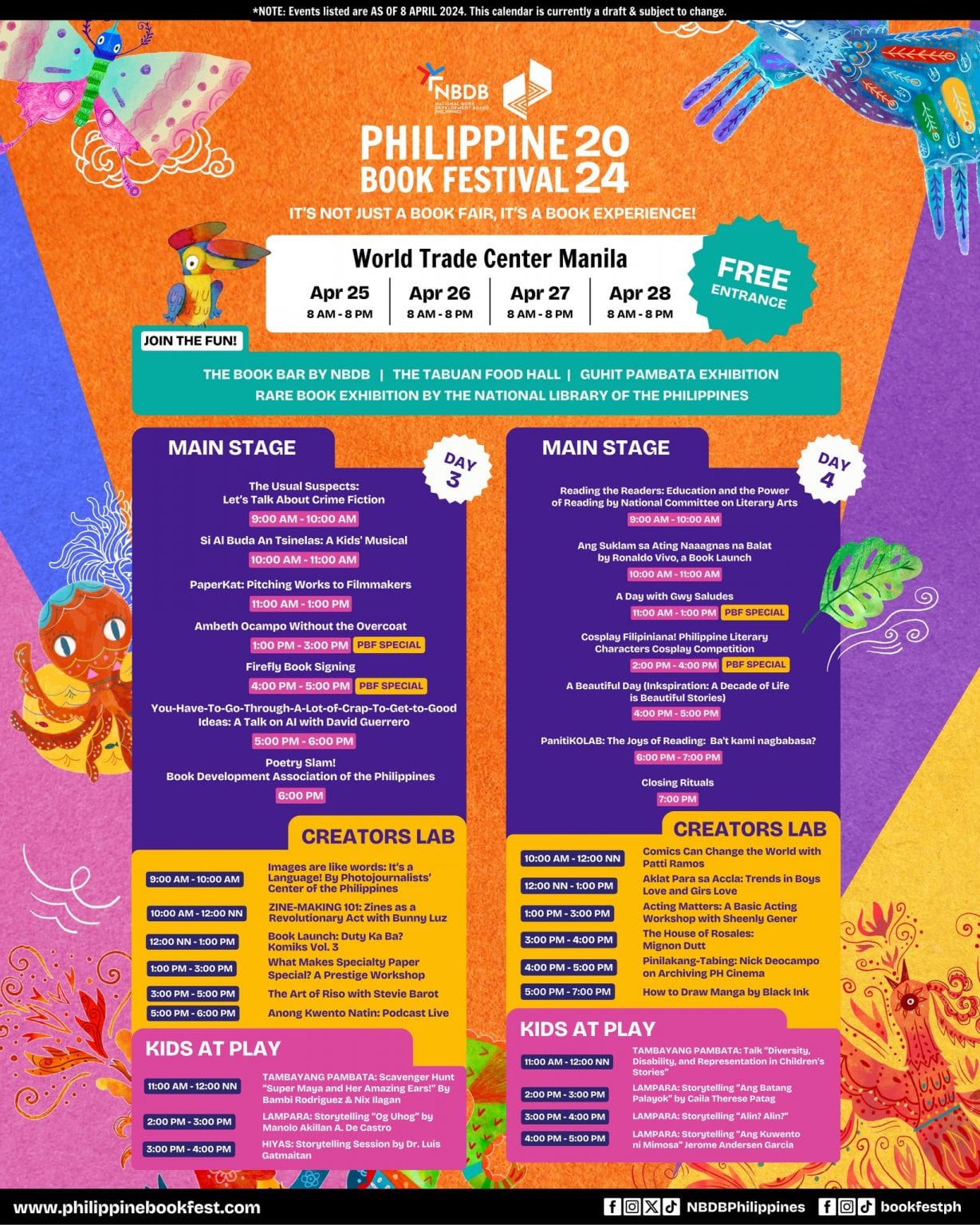 Philippine Book Festival kids activities