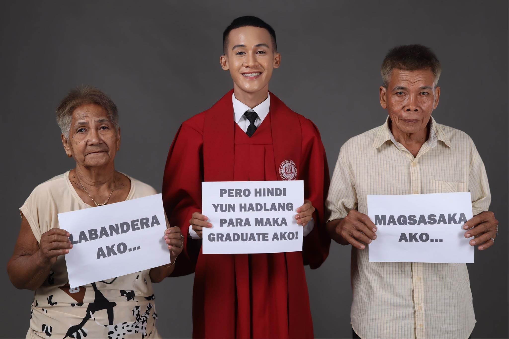 Mark Lorence Bazan and parents.