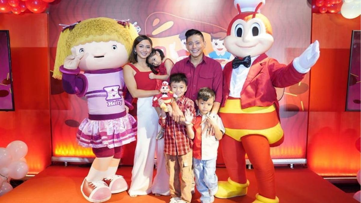 Arellano family with Jollibee and Hetty