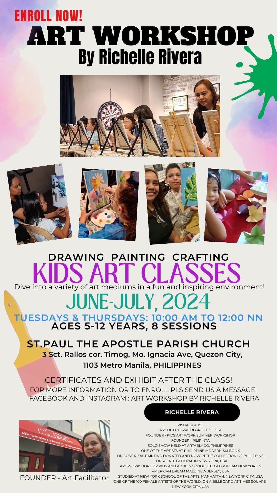 Art workshop by Richelle Rivera