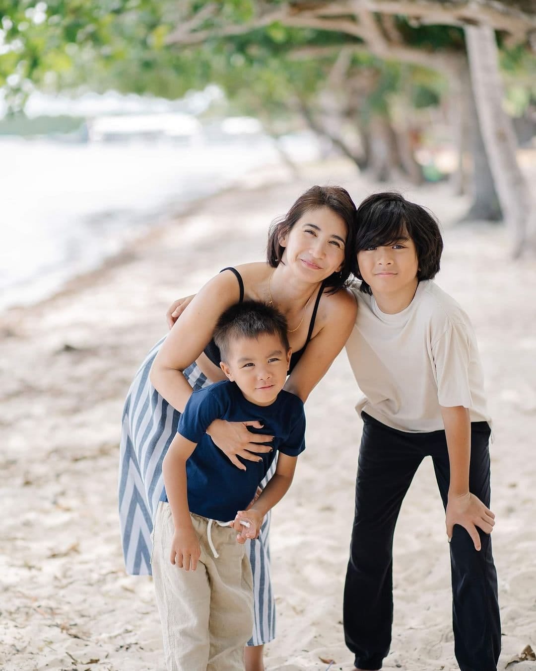 Rica Peralejo with her sons