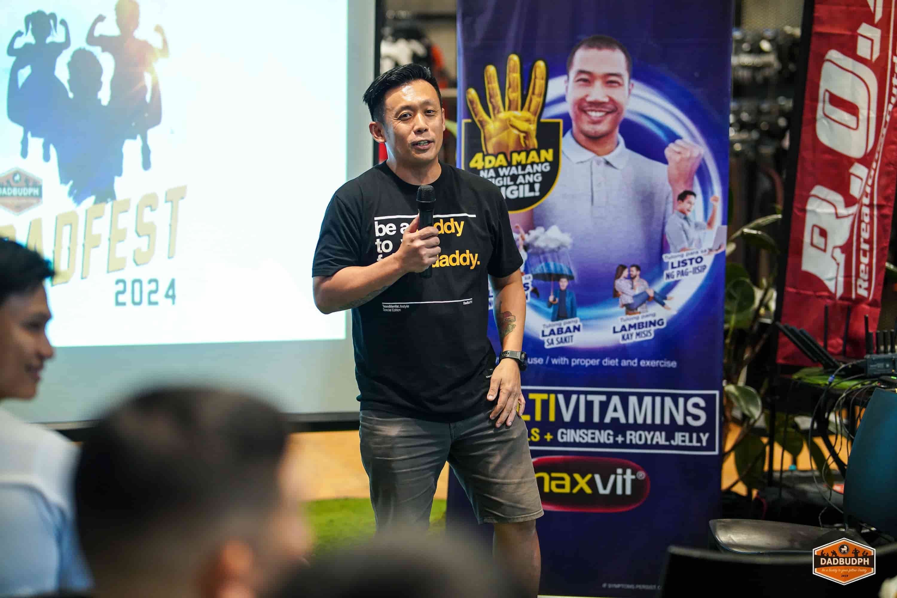 joey ong founder of dadbudph at dadfest kick-off event