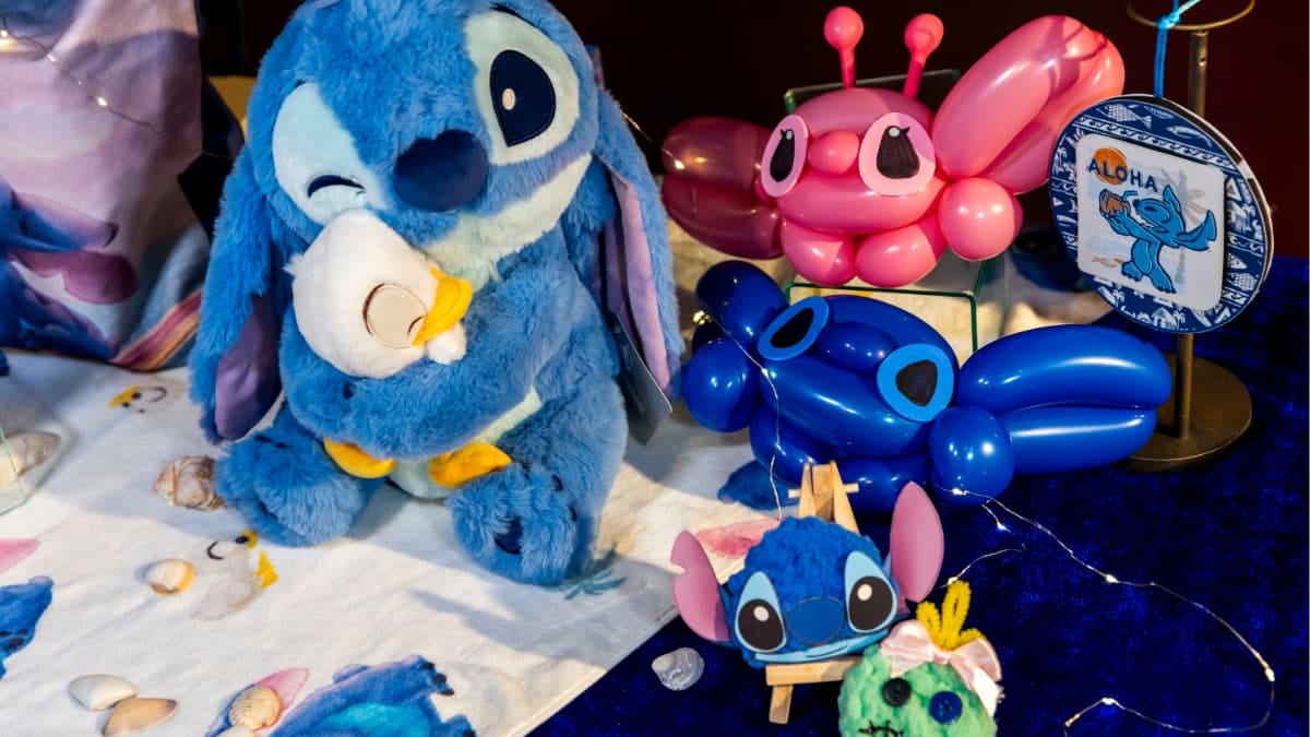 Stitch plushie at Hong Kong Disneyland