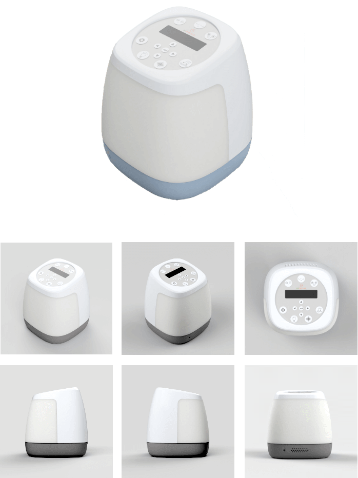 Ainenne: the AI-powered baby sleep trainer lamp developed in Japan.