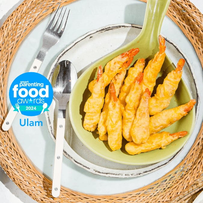 Smart Parenting Food Awards 2024 Ulam category, featuring fried shrimp tempura