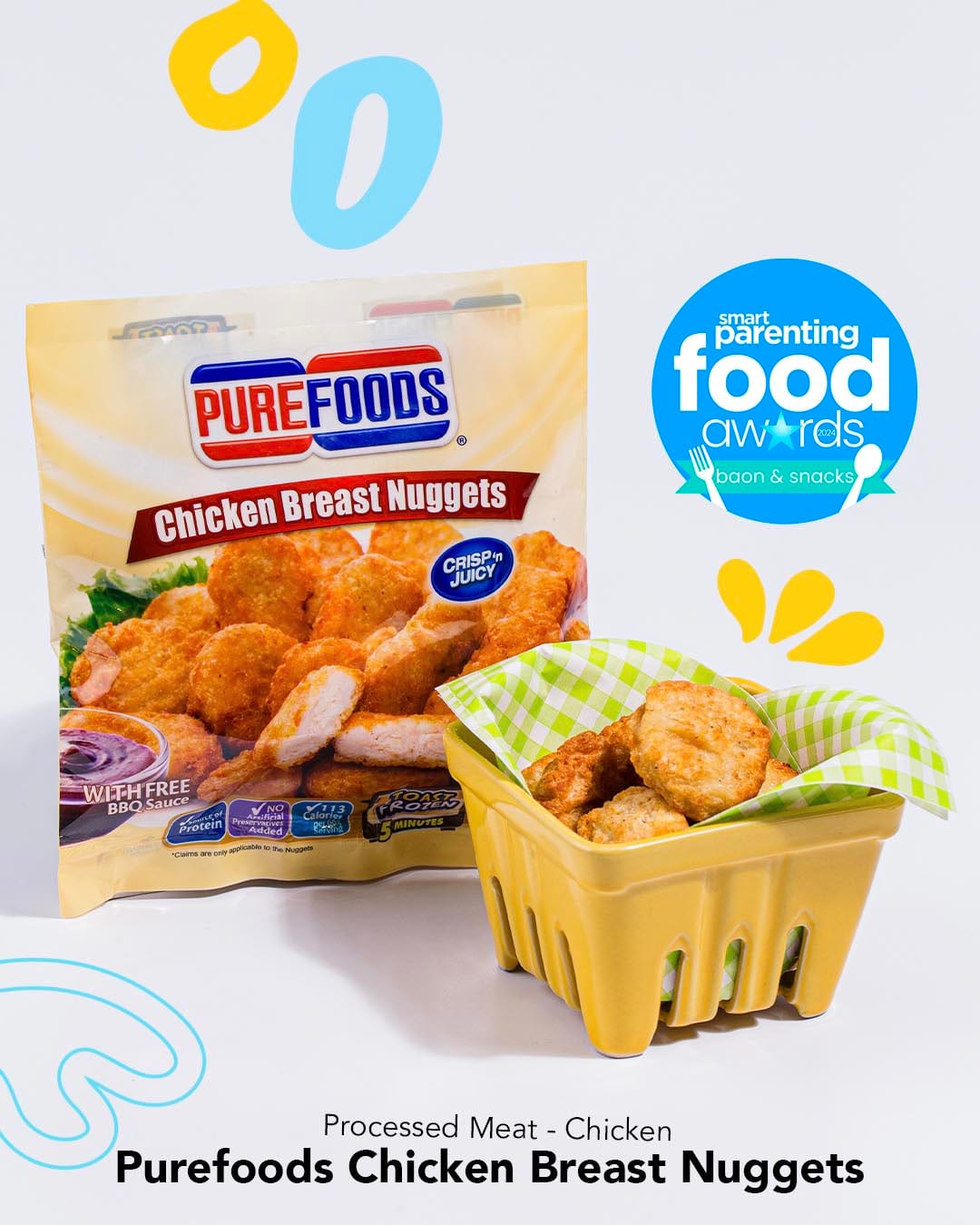 Smart Parenting Food Awards 2024 Baon Category Winner: purefoods chicken nuggets