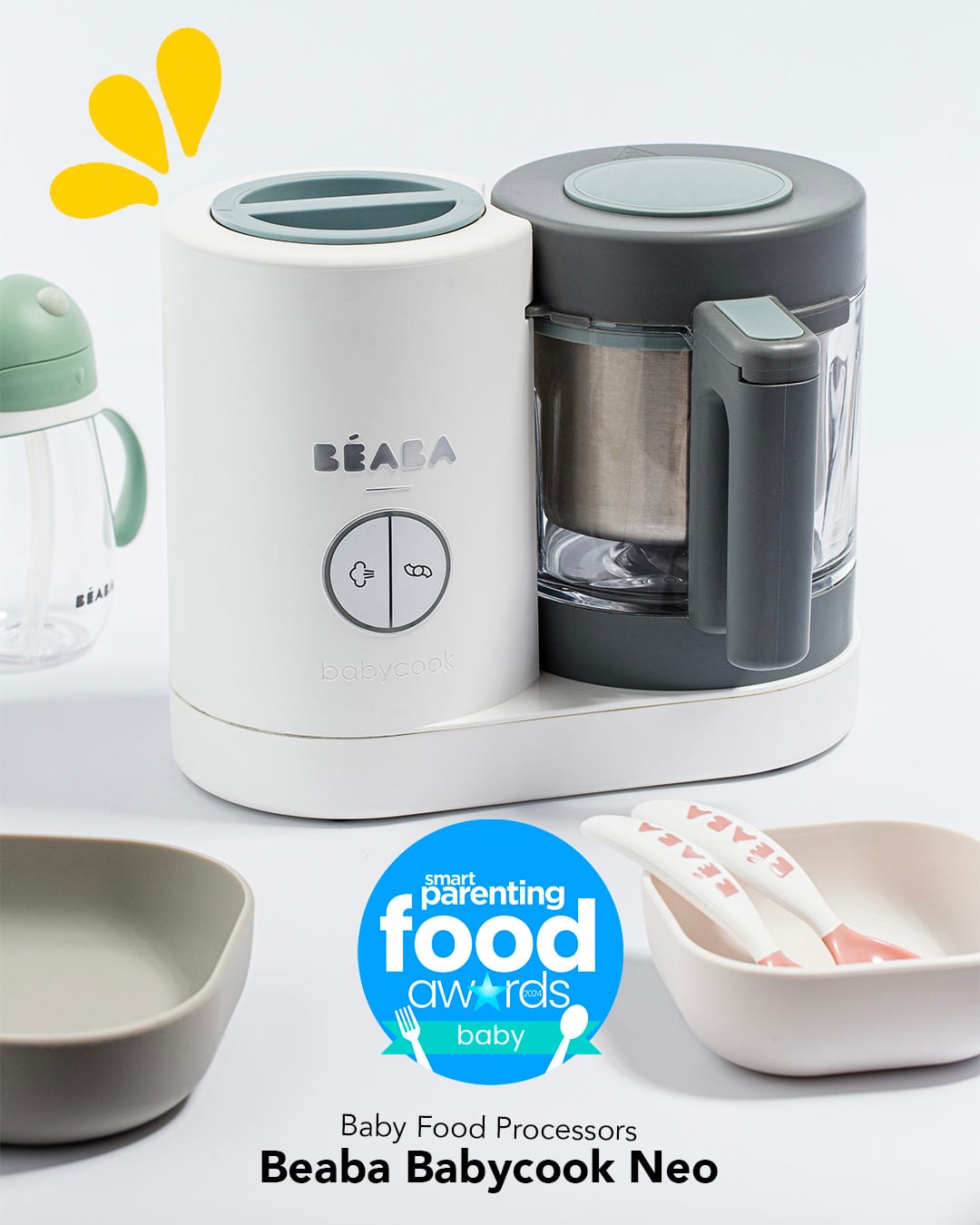 Smart Parenting Food Awards 2024 - Pregnancy & Breastfeeding Category Winner: Baby Food Processors, Beaba Babycook Neo