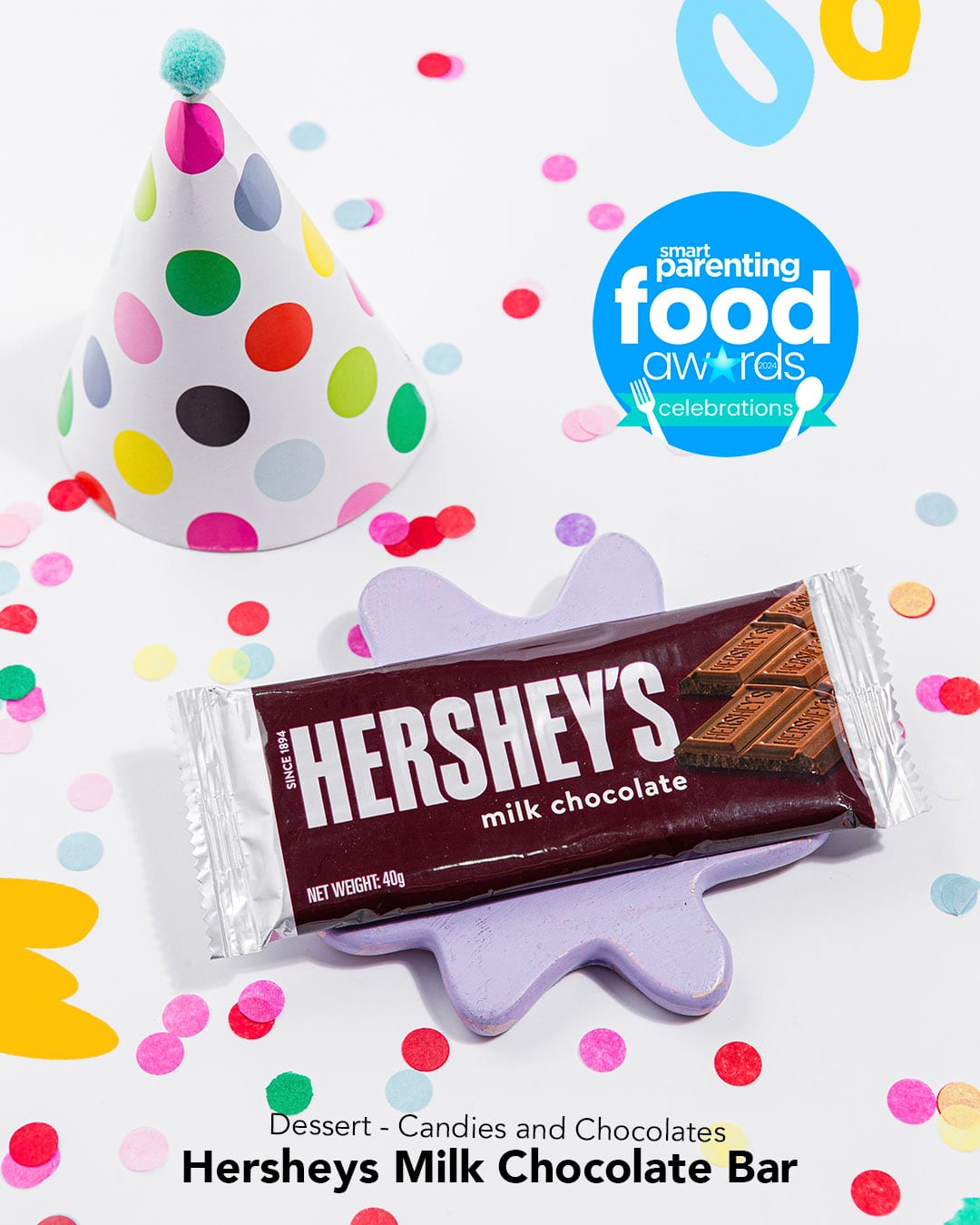 Smart Parenting Food Awards 2024 Celebrations Category Winner: Hersheys Milk Chocolate Bar