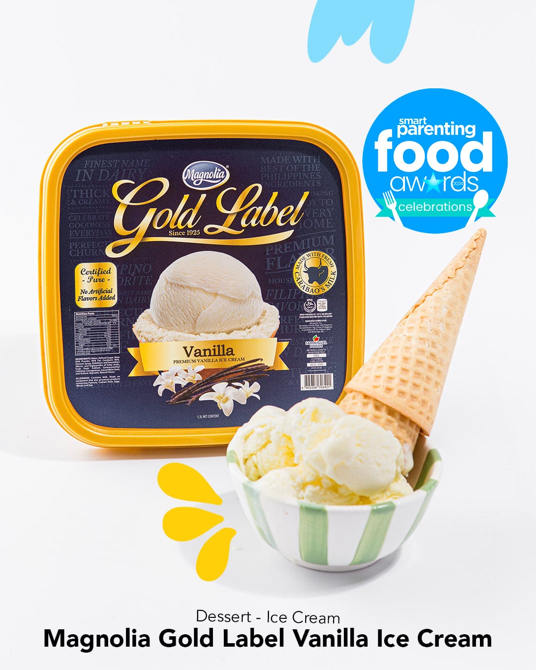 Smart Parenting Food Awards 2024 Celebrations Category Winner: Magnolia Gold Label Vanilla Ice Cream