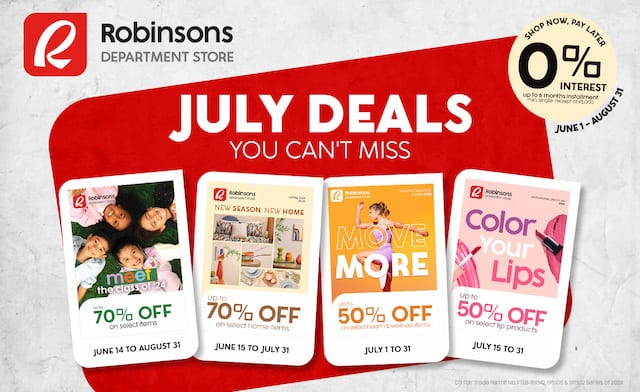ROBINSONS DEPARTMENT STORE BACK-TO-SCHOOL DEALS