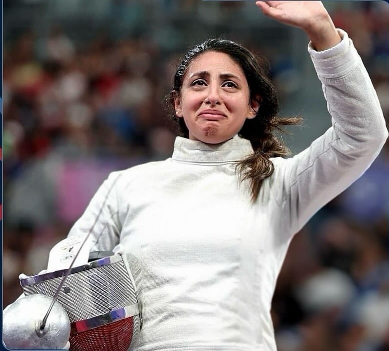 Egyptian Fencer Nada Hafez at the 2024 Olympics