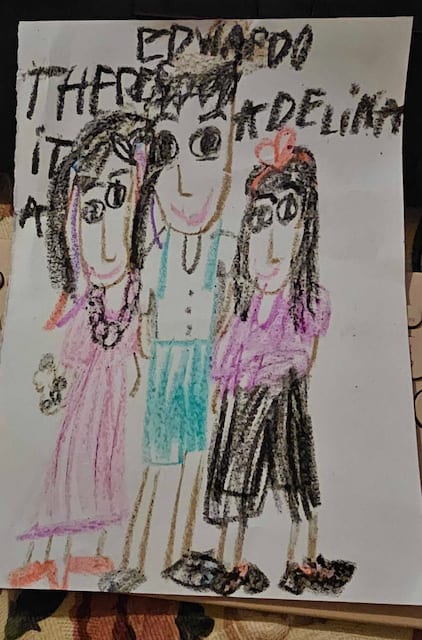 DRAWING OF PULANG ARAW CHARACTERS BY A 5 YEAR OLD