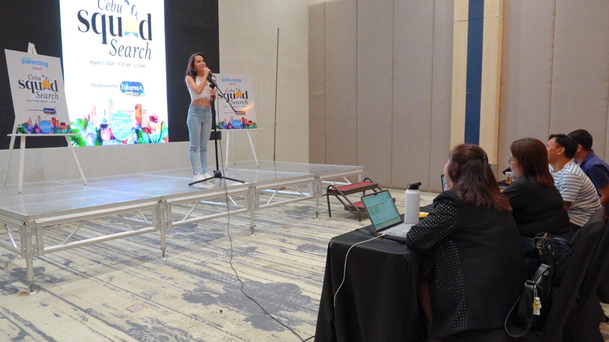 Woman faces audition panel