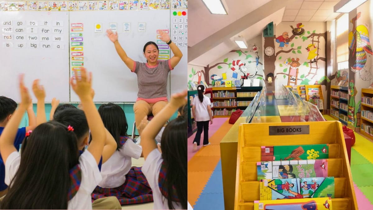 Preschoolers in school