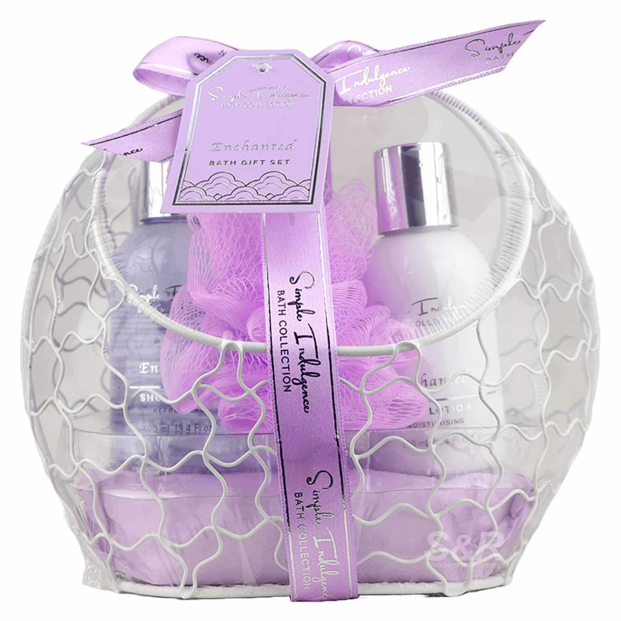 Simple Indulgence Bath Collection Wire Basket