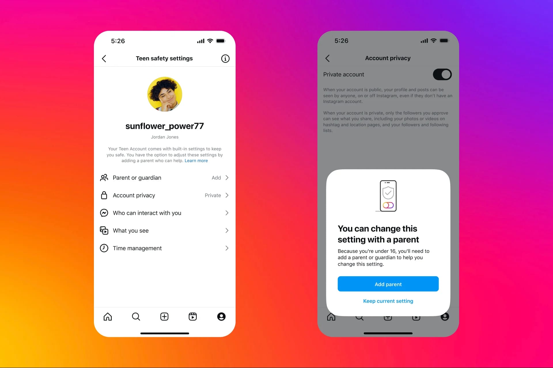 Instagram Teen Accounts new features