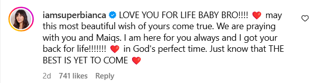 Bianca Gonzalez' comment