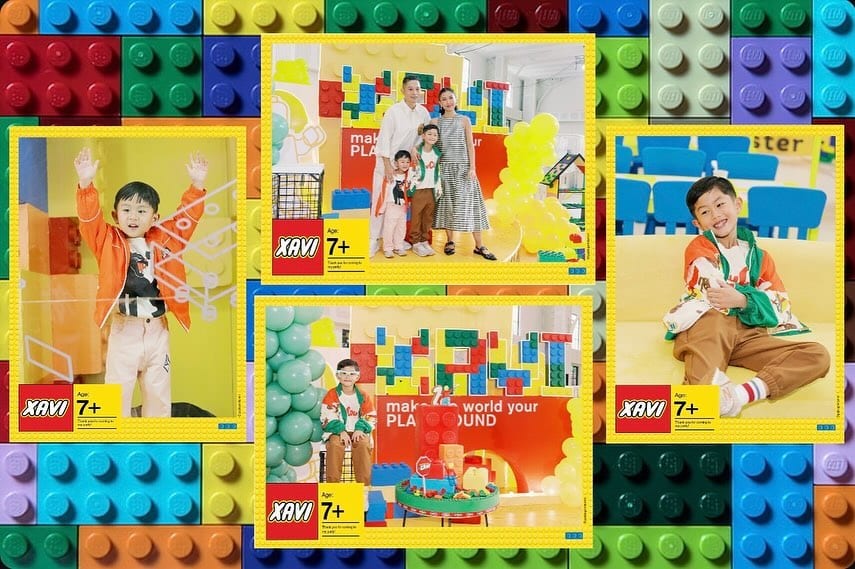 LEGO-themed party for Liz Uy's son, Xavi.