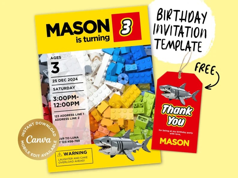 LEGO-themed party celebration