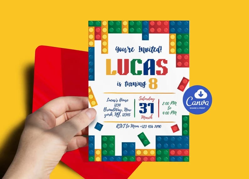 LEGO-themed party celebration