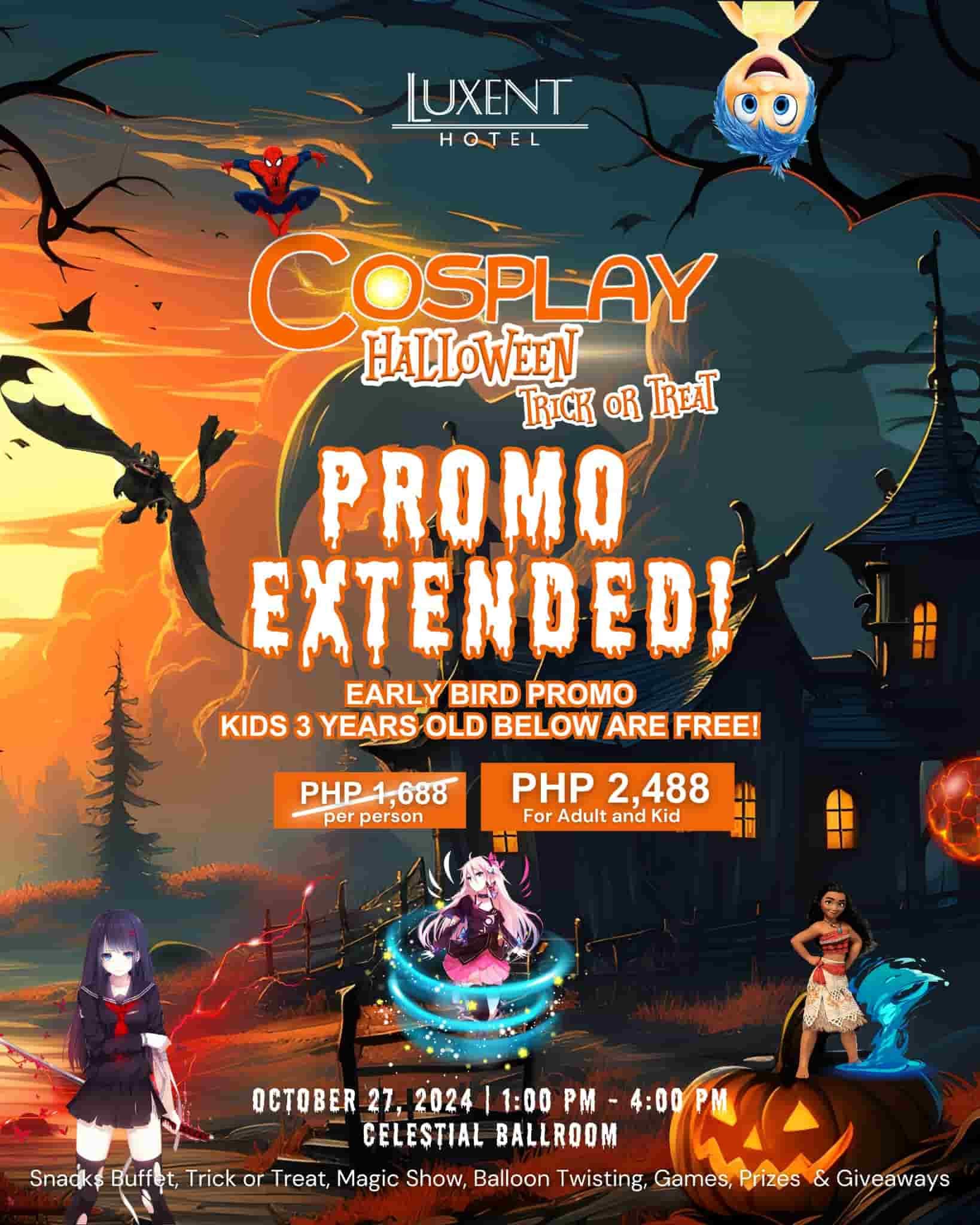Luxent Hotel Halloween 2024 poster
