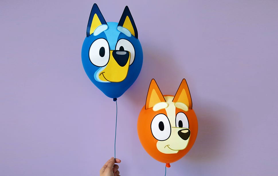 Bluey and Bingo balloons