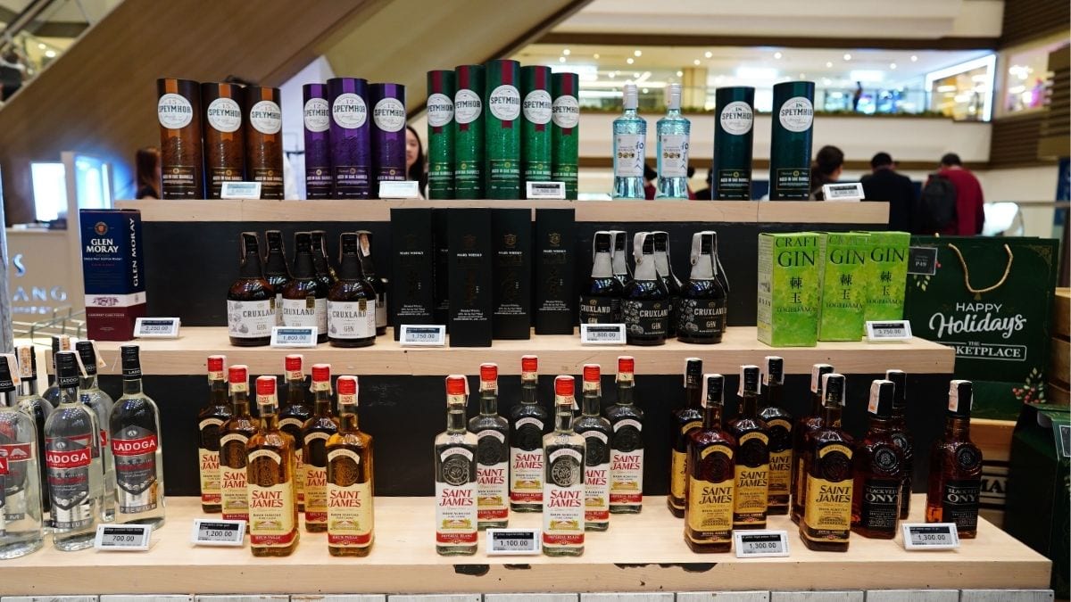The Marketplace bottles of wine