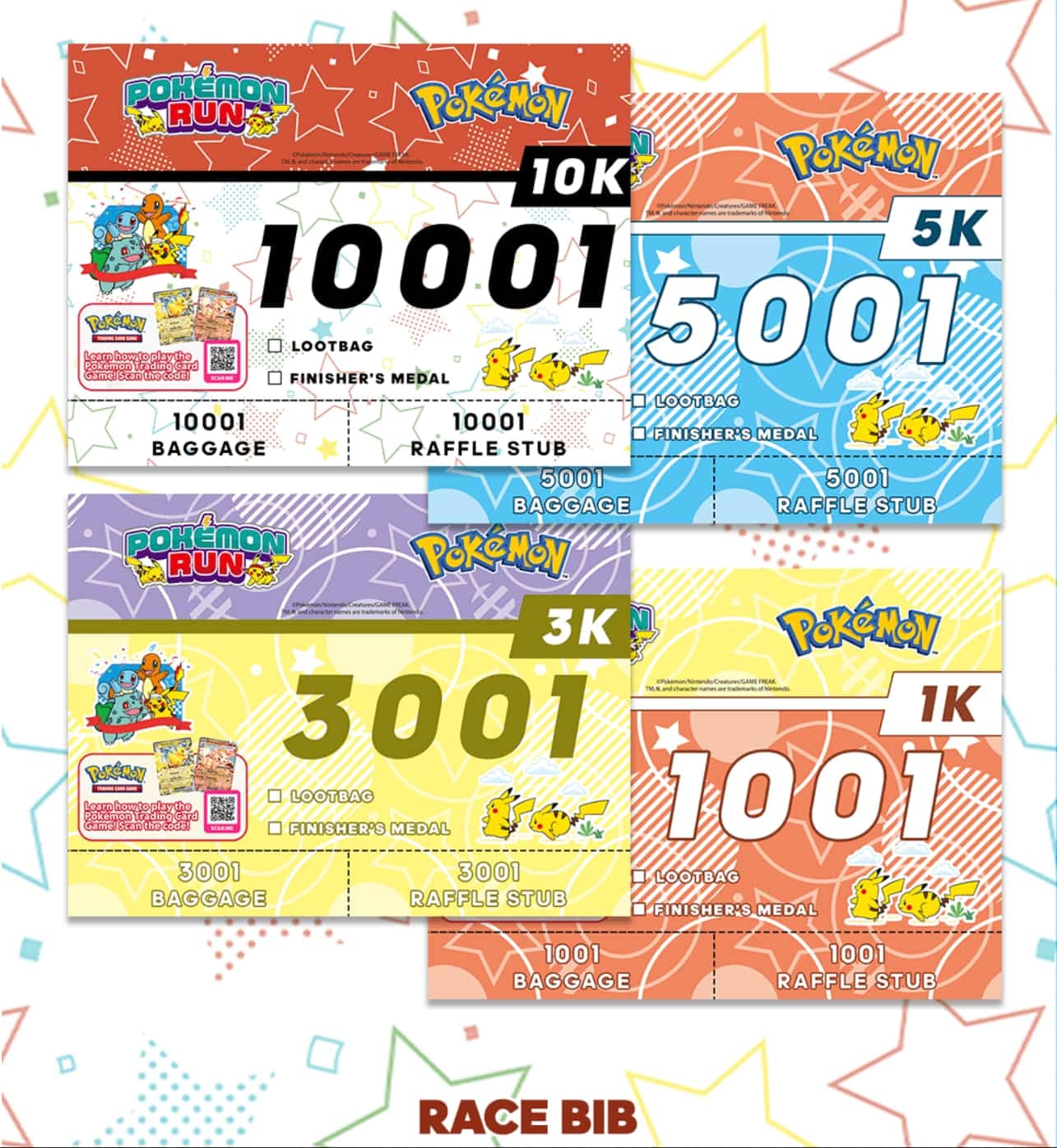 Pokemon Racer Bib