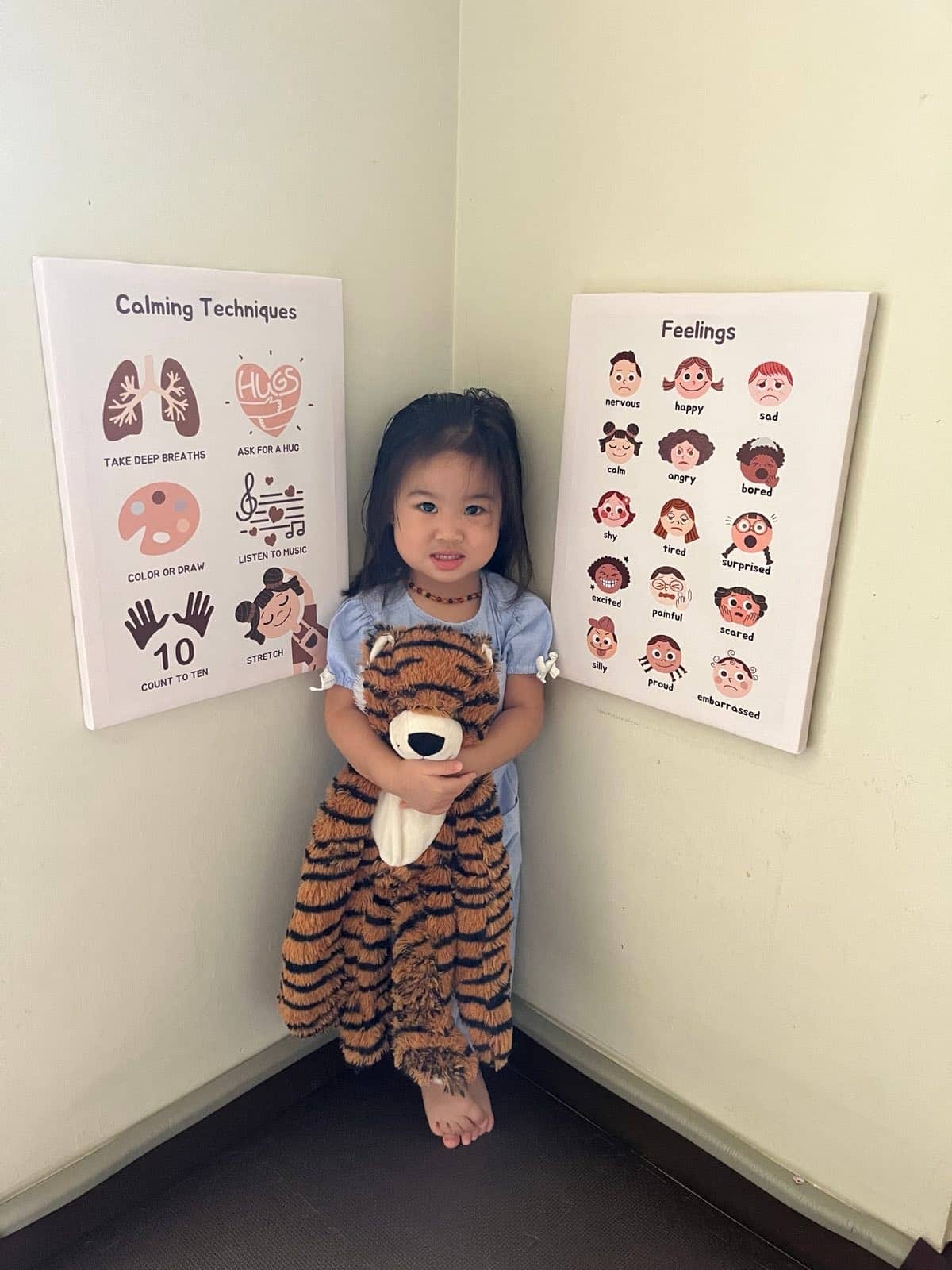 Anika and her feelings board