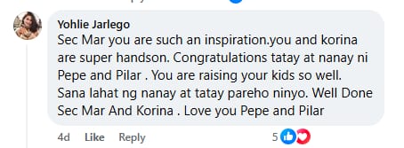 comment on Mar Roxas' post
