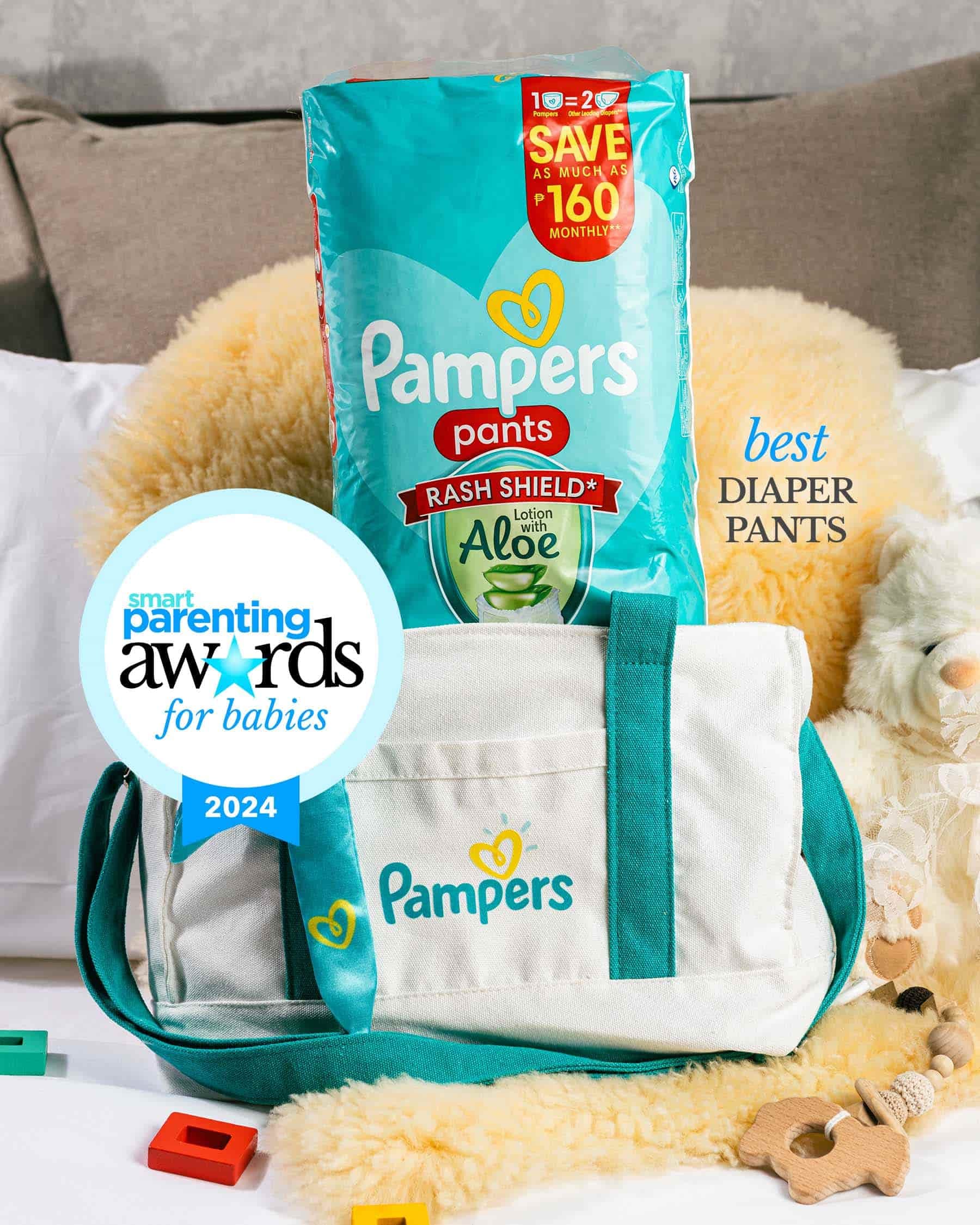 Pampers Pants with Rash Shield and Lotion with Aloe