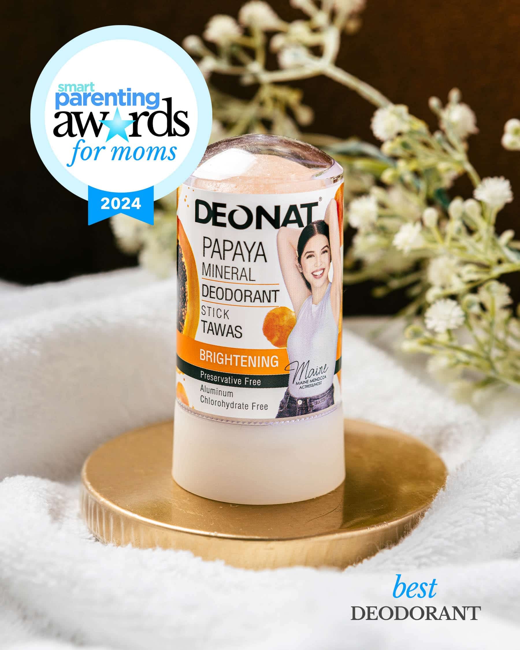 Deonat Natural Mineral Deodorant Stick Papaya