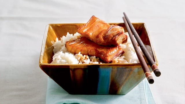 braised fivespice pork liempo