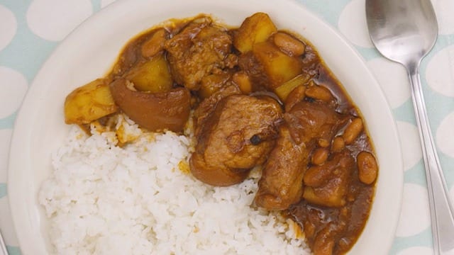 pork adobo with pork and beans