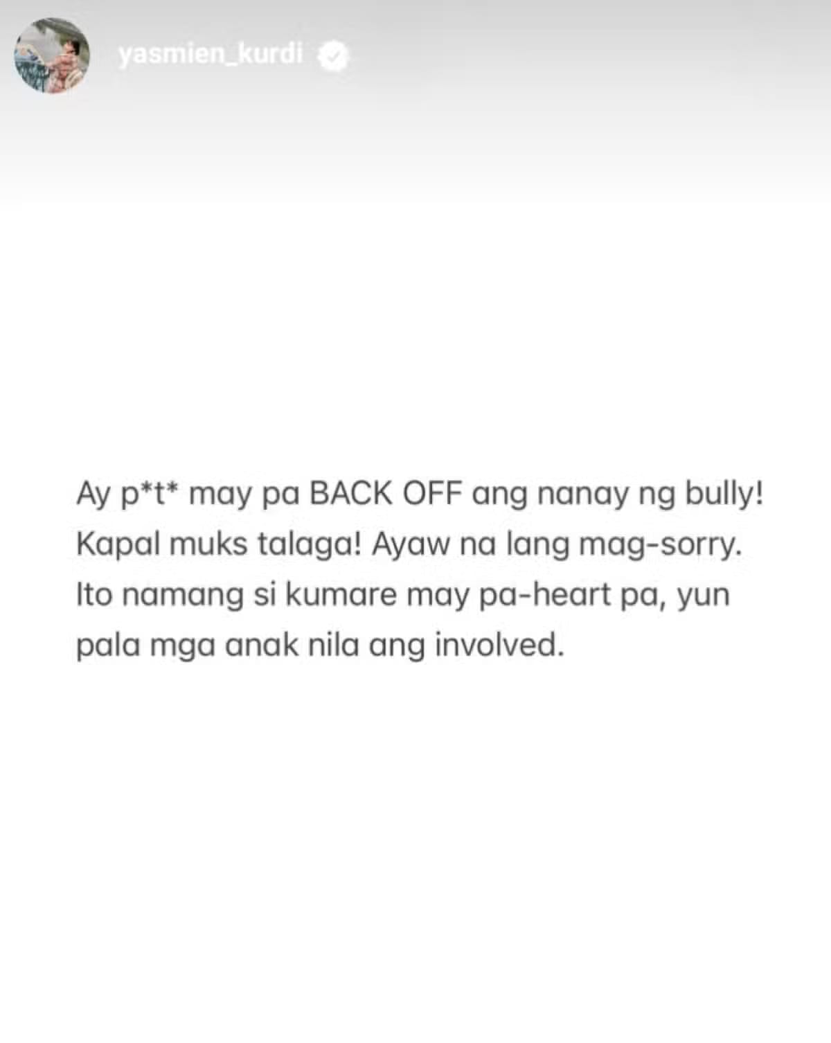 Yasmien Kurdi IG Story 4