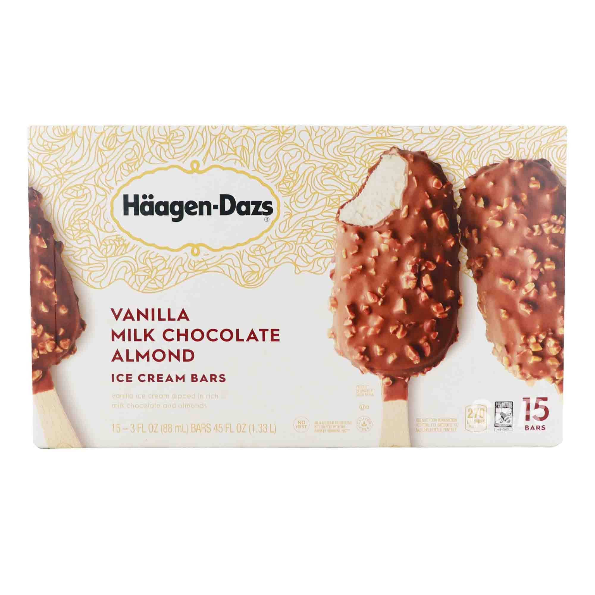 HaagenDazs Vanilla Milk Chocolate Almond Ice Cream