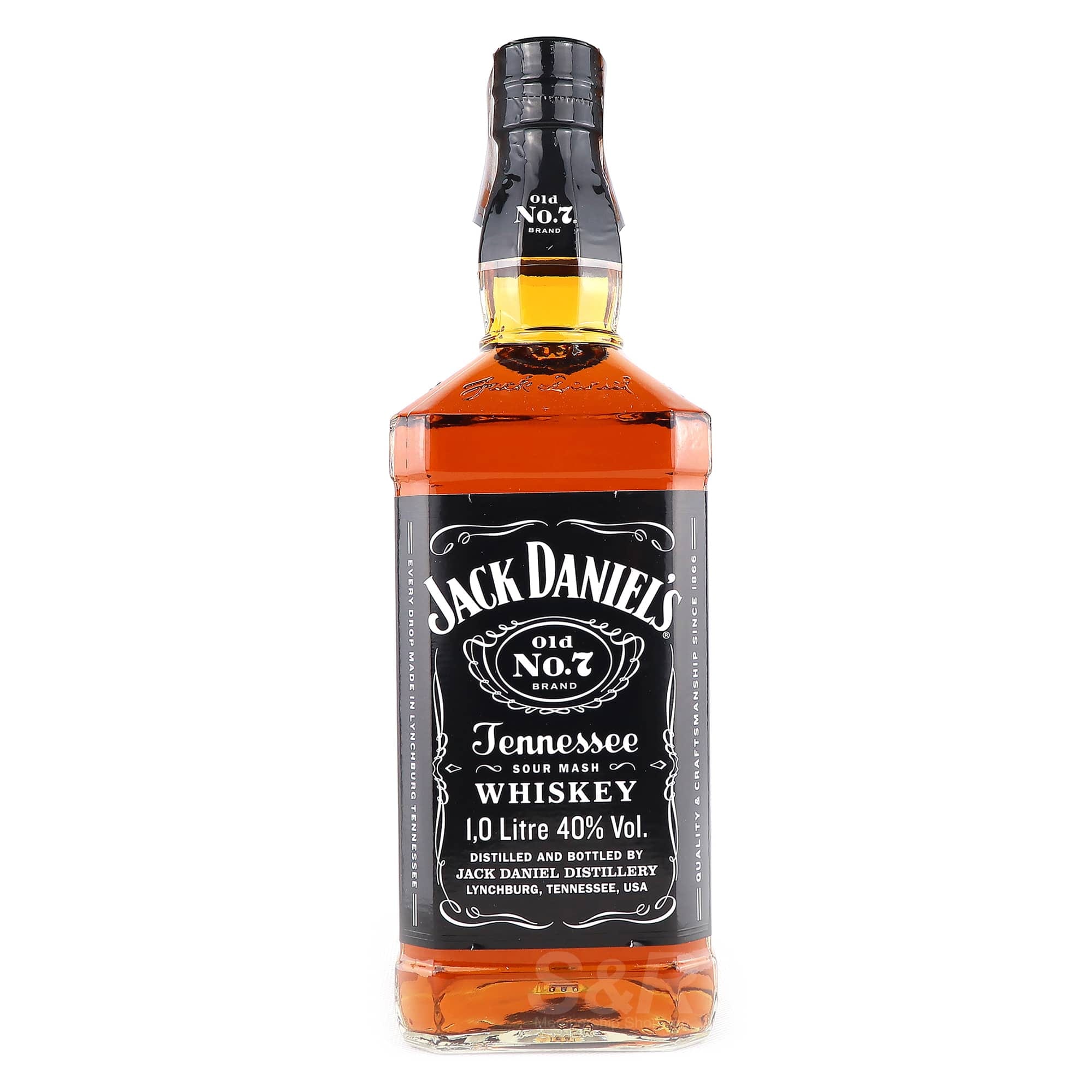 Jack Daniels Old No7 Tennessee Whiskey 1 L