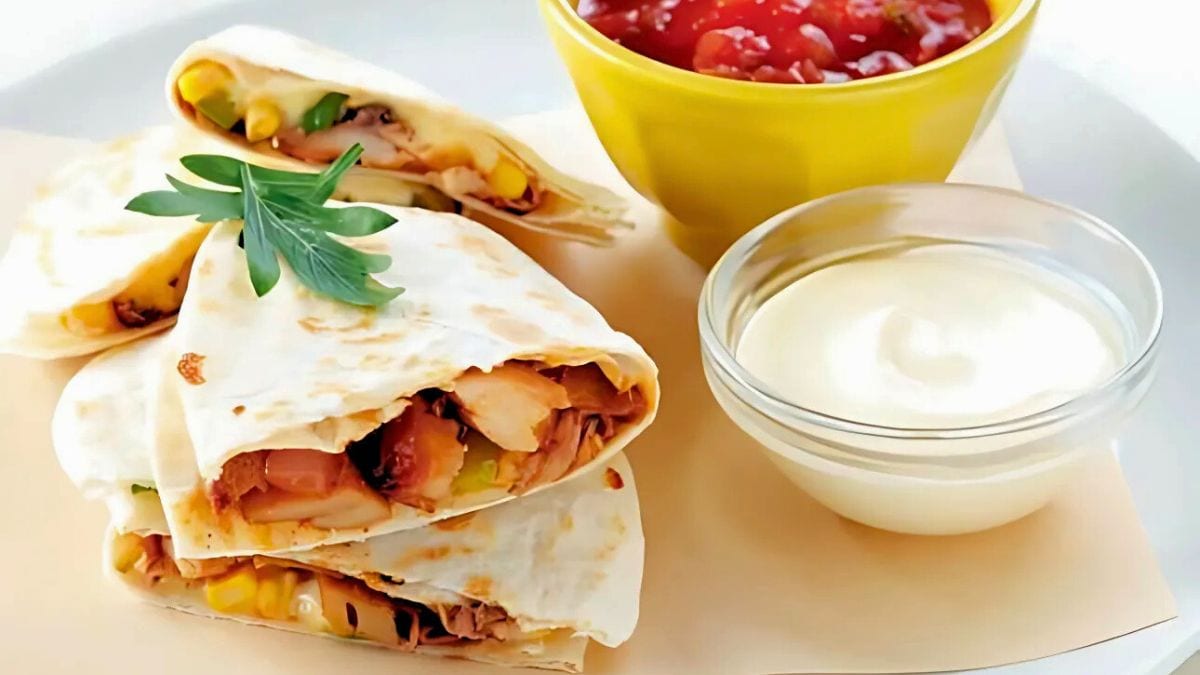 Barbecue Chicken and Veggie Quesadillas