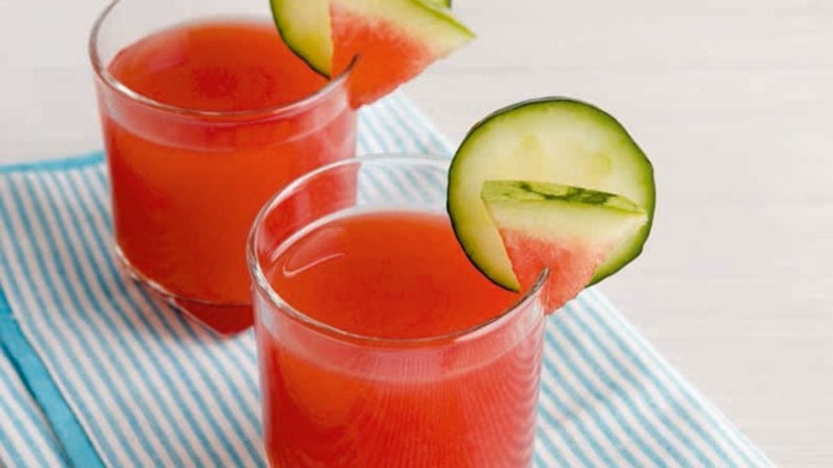 Watermelon cucumber coolers