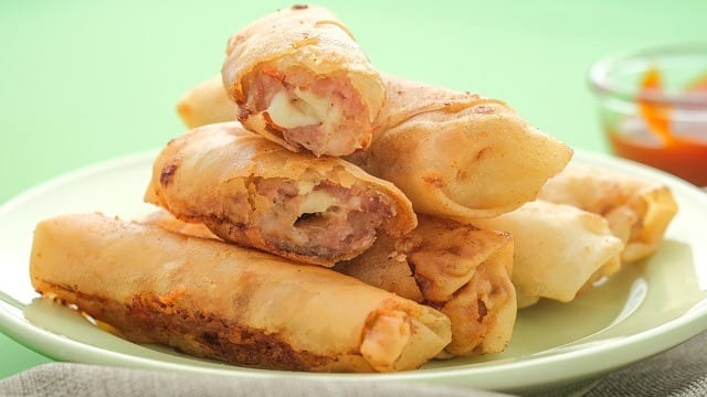 Cheesy Pork and Shrimp Lumpia